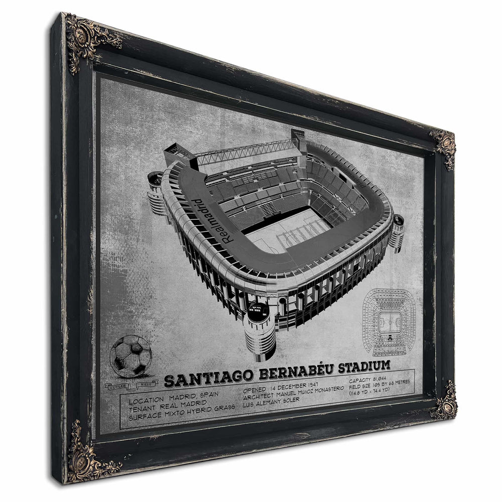 Real Madrid Football Club - Santiago Bernabéu Stadium Stadium Soccer Team Color Print