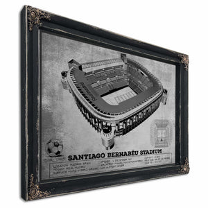 Real Madrid Football Club - Santiago Bernabéu Stadium Stadium Soccer Team Color Print