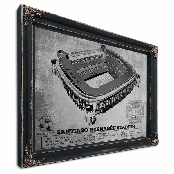Real Madrid Football Club - Santiago Bernabéu Stadium Stadium Soccer Team Color Print