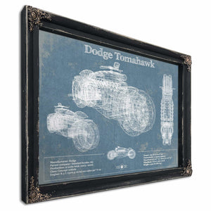 Dodge Tomahawk Vintage Blueprint Auto Print