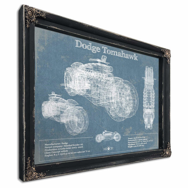 Dodge Tomahawk Vintage Blueprint Auto Print