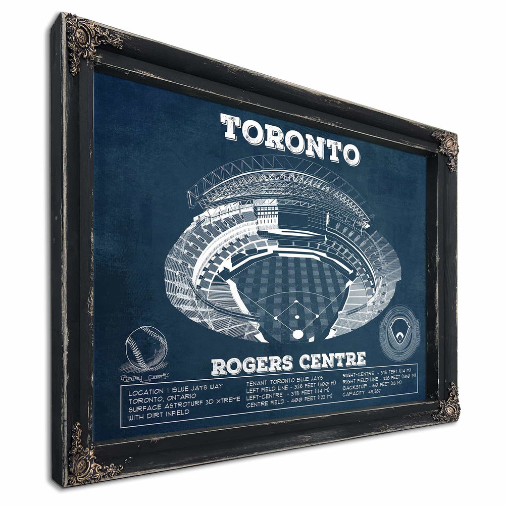 Toronto Blue Jays Rogers Centre Vintage Baseball Fan Print