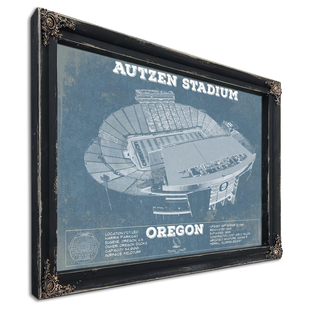 Vintage Autzen Stadium - Oregon Ducks Football Print