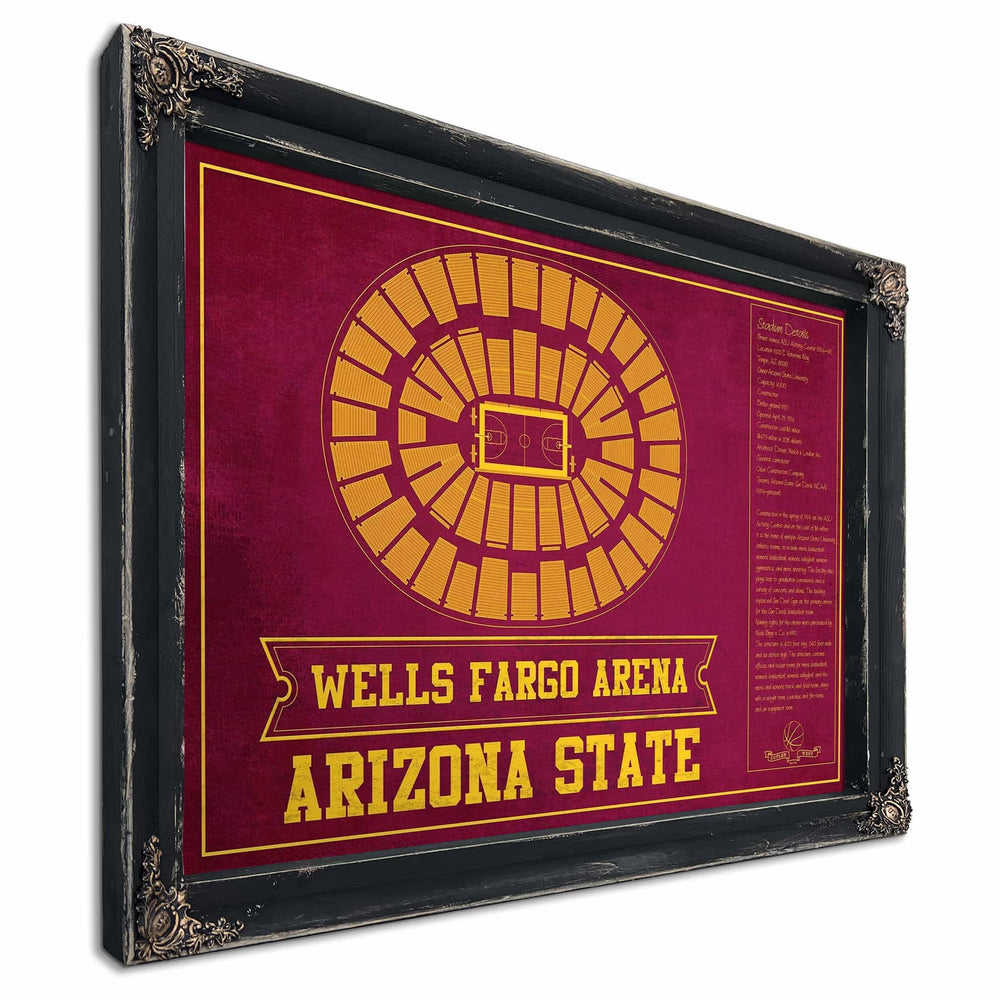 Arizona State University Wells Fargo Arena Teamcolor Seating Chart