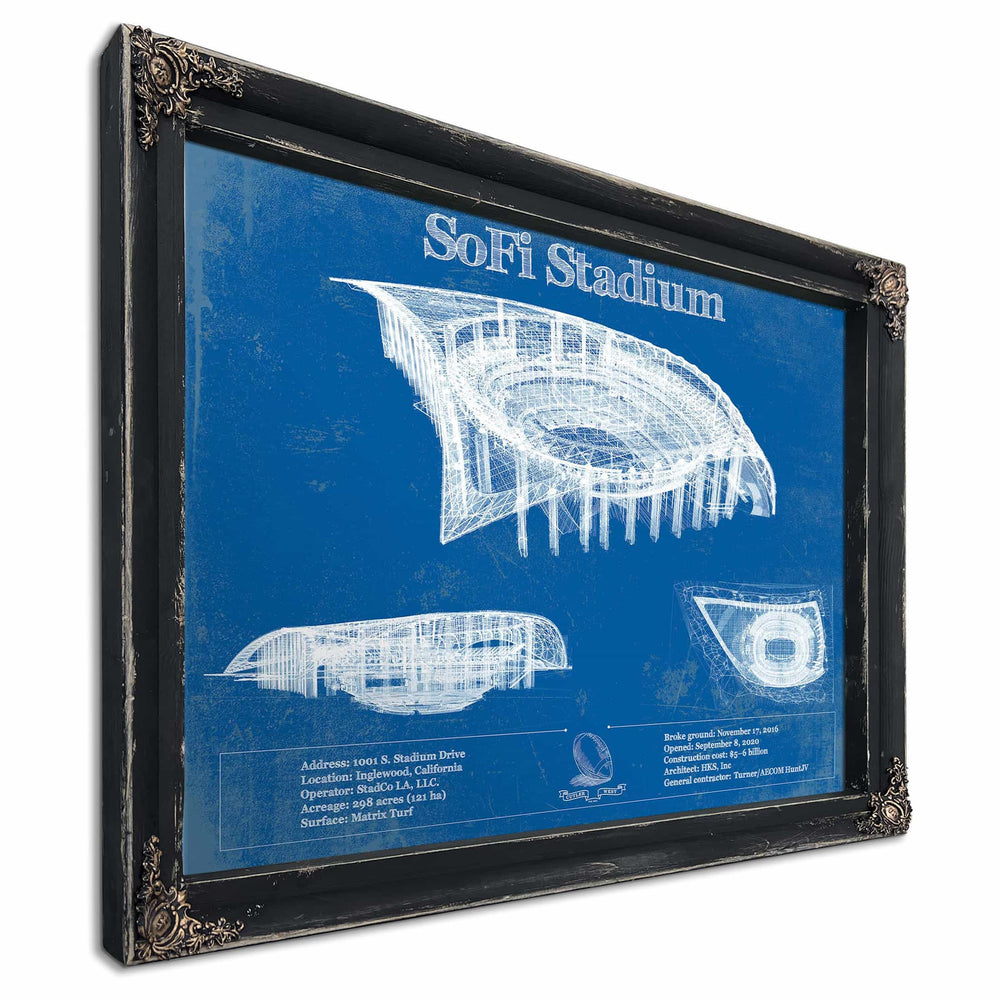 Los Angeles Chargers - SoFi Stadium Vintage Football Print