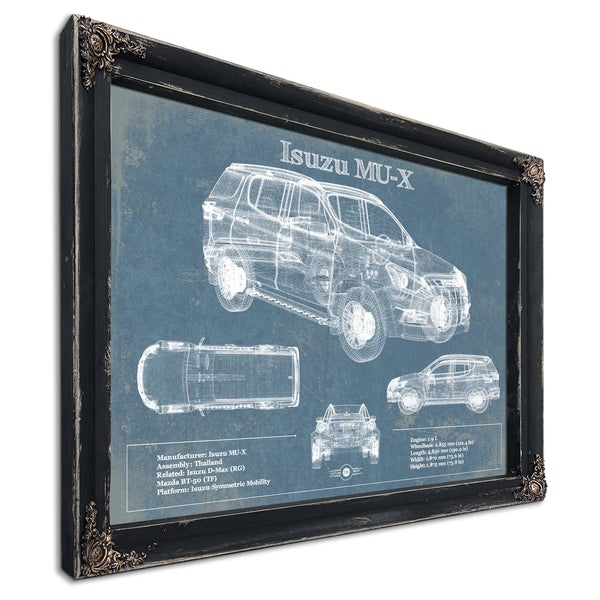 Isuzu MU-X Vintage Blueprint Auto Print