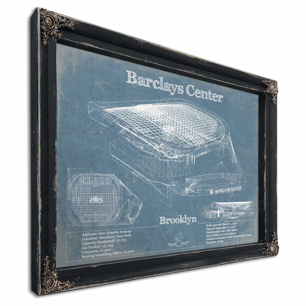 Brooklyn Nets - Vintage Barclays Center NBA Print