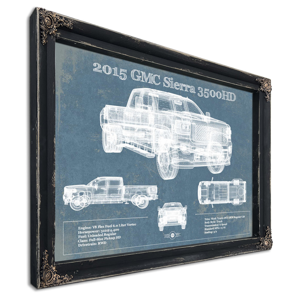 2015 GMC Sierra 3500HD Vintage Blueprint Auto Print