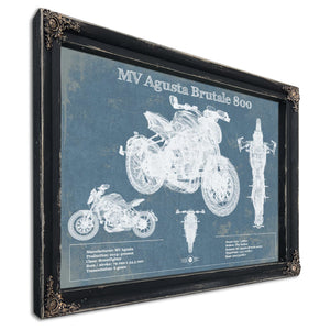 Mv Agusta Brutale 800 Blueprint Motorcycle Patent Print