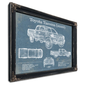 Toyota Tacoma (2020) Vintage Blueprint Truck Print