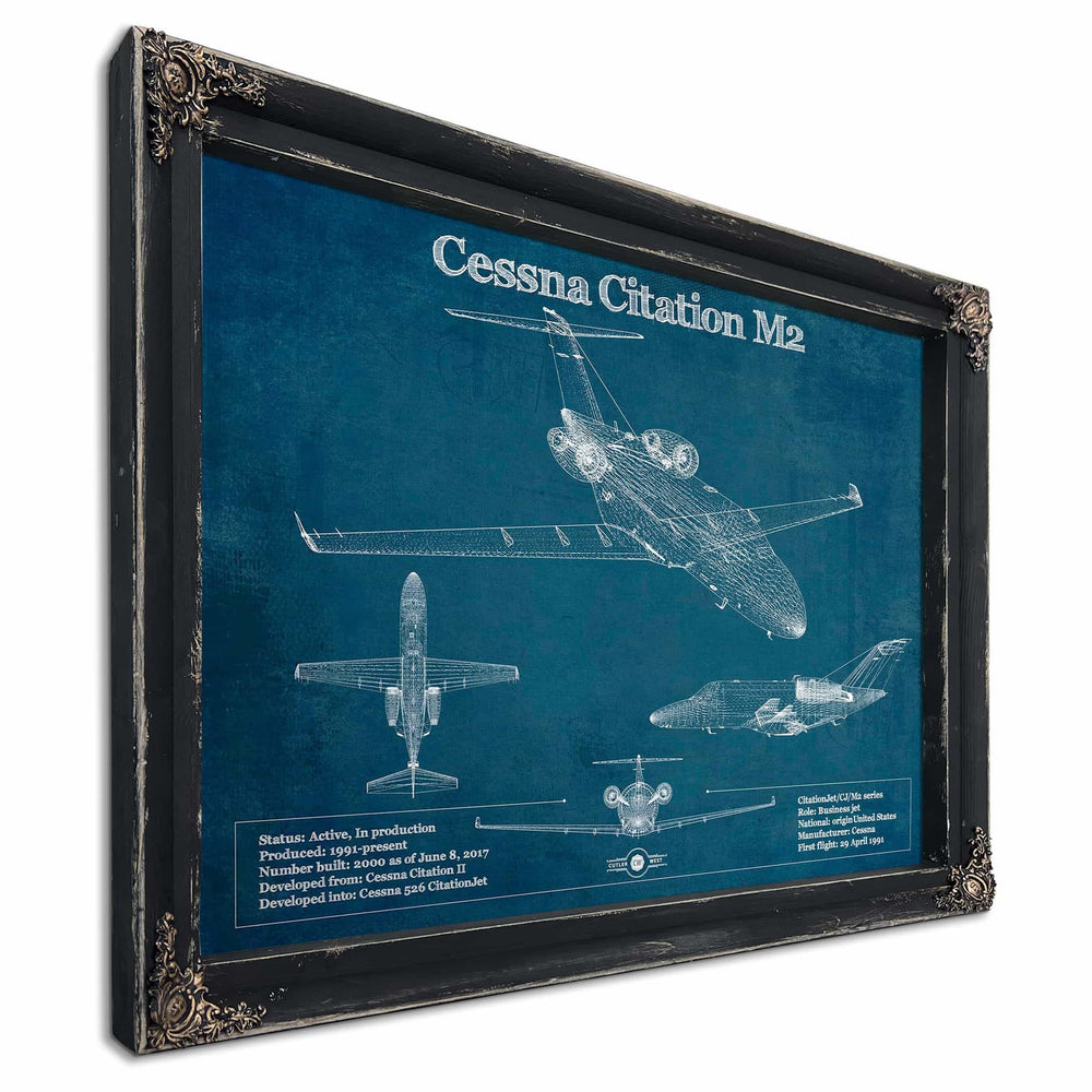 Cessna Citation M2 Original Blueprint Art