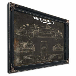 Porsche Speedster 356A 1600 Vintage Auto Print