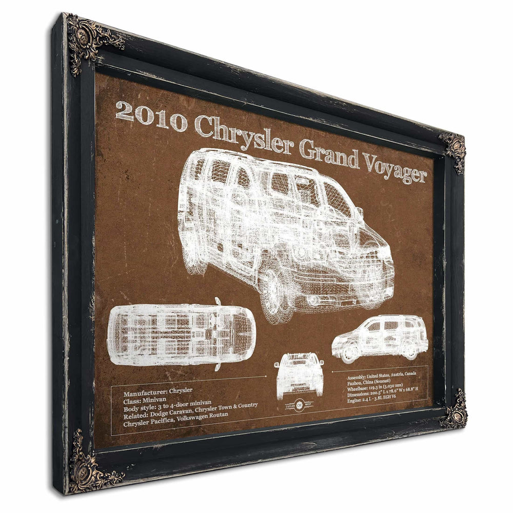2010 Chrysler Grand Voyager Vintage Blueprint Auto Print