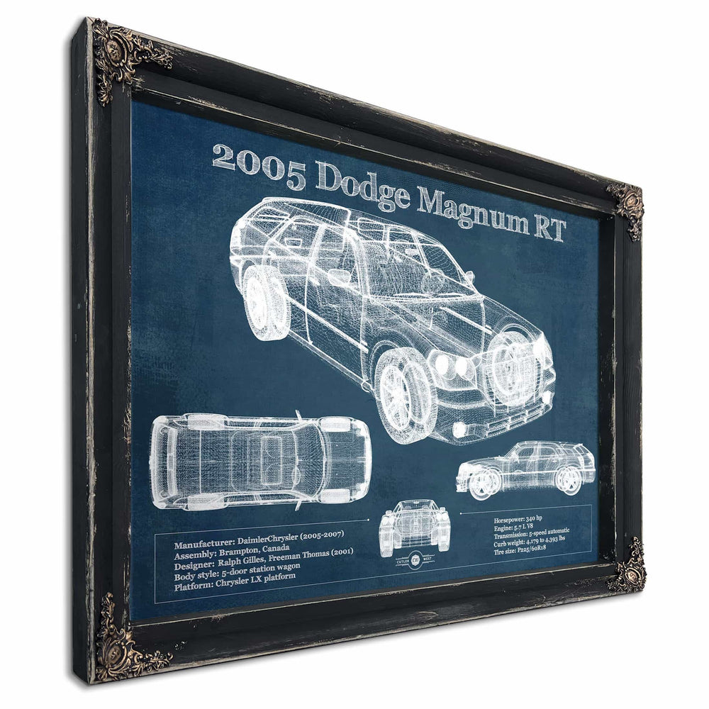 2005 Dodge Magnum RT Vintage Blueprint Auto Print