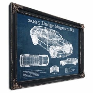 2005 Dodge Magnum RT Vintage Blueprint Auto Print