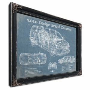 2010 Dodge Grand Caravan Vintage Blueprint Auto Print