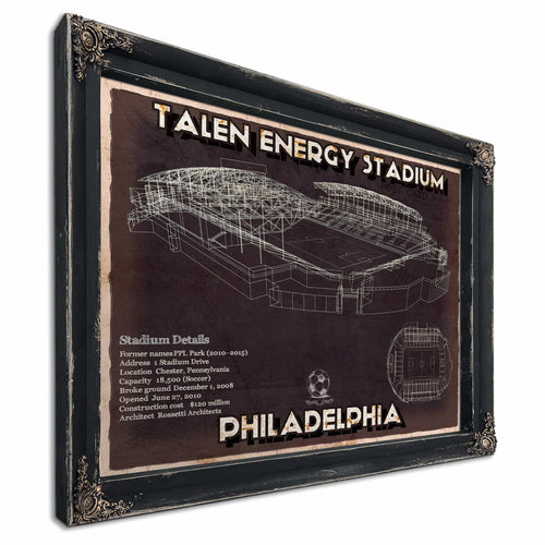 Philadelphia Union F.C. -  Vintage Talen Energy Stadium MLS Soccer Print