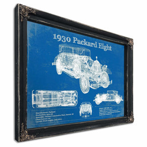 1930 Packard Eight Vintage Blueprint Auto Print