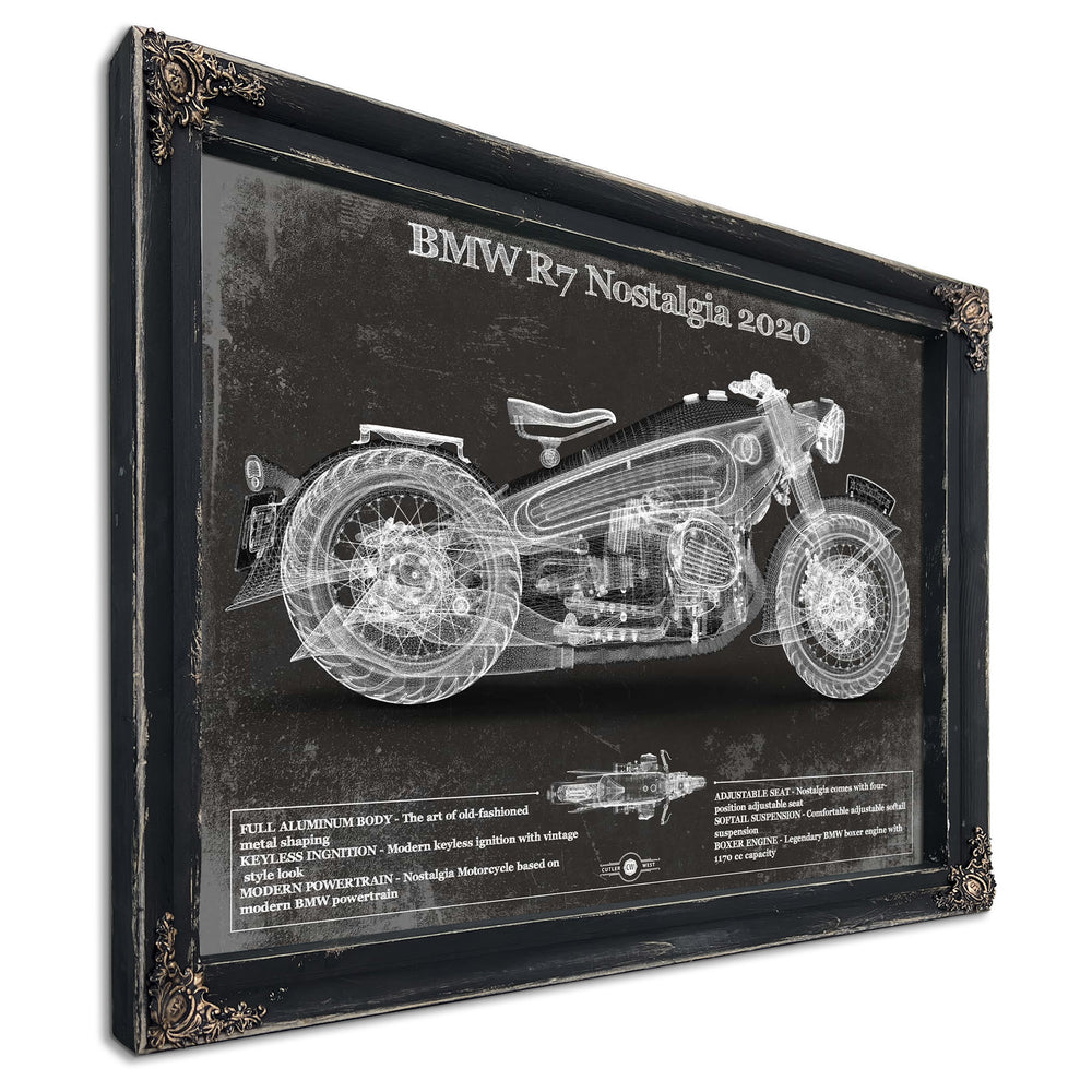 BMW R7 Nostalgia 2020 Blueprint Motorcycle Patent Print