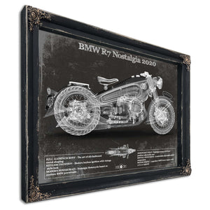 BMW R7 Nostalgia 2020 Blueprint Motorcycle Patent Print