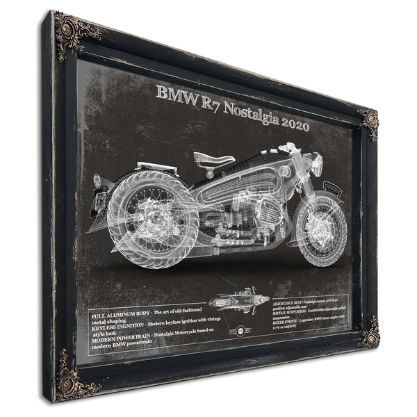 BMW R7 Nostalgia 2020 Blueprint Motorcycle Patent Print