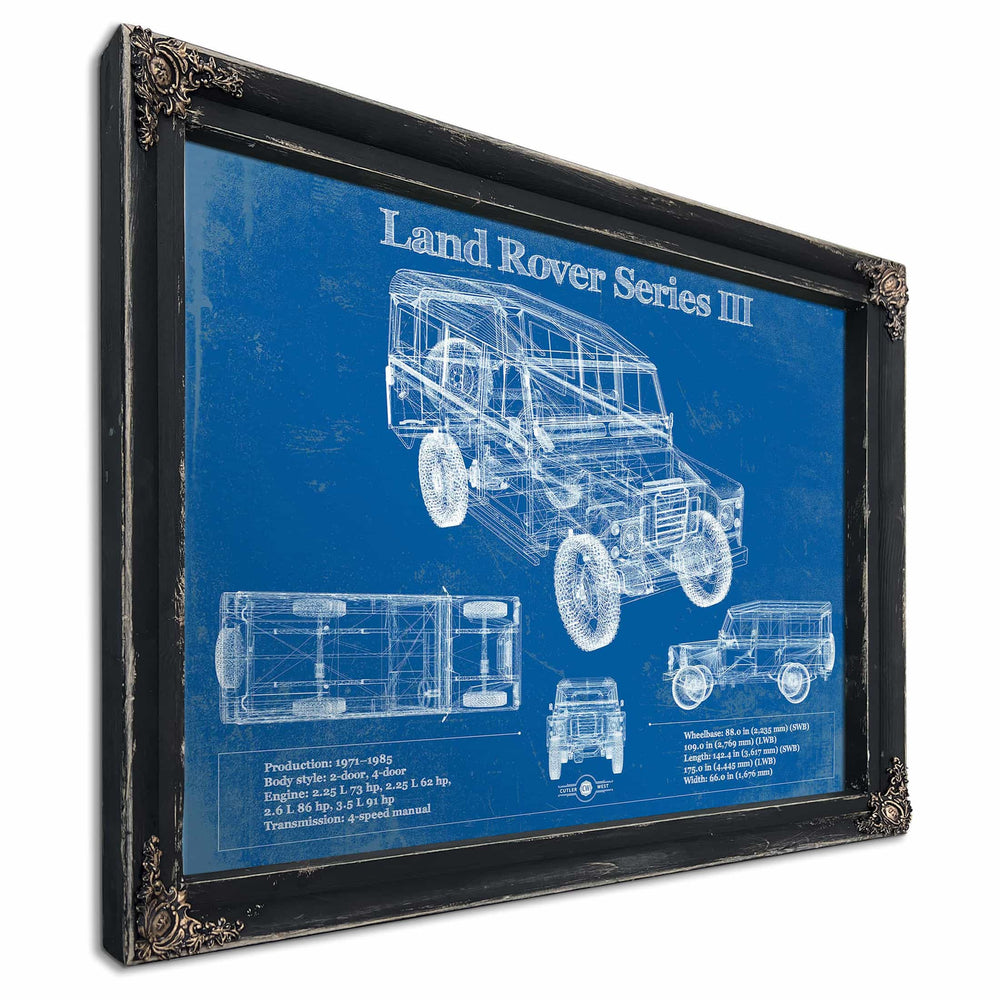Land Rover Series III 109" Blueprint Vintage Auto Patent Print