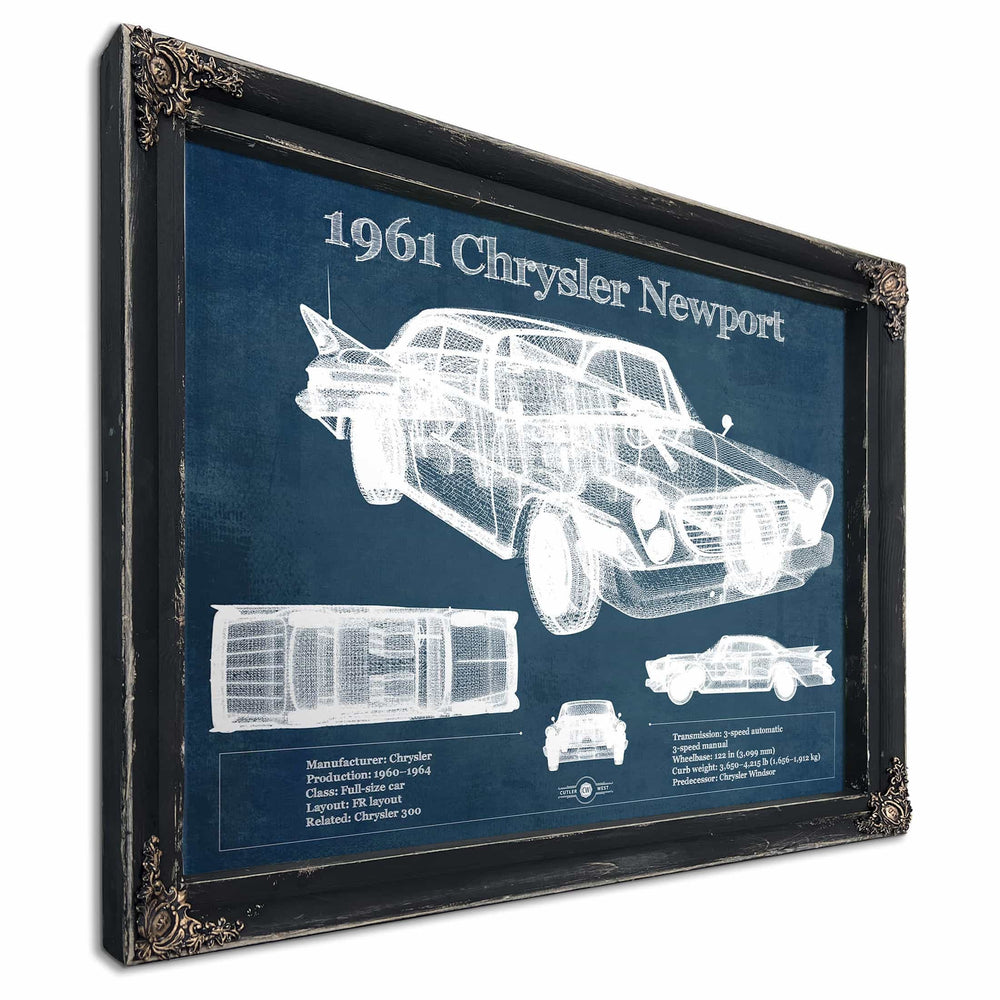 1961 Chrysler Newport Vintage Blueprint Auto Print