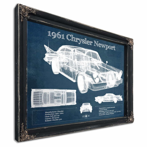 1961 Chrysler Newport Vintage Blueprint Auto Print