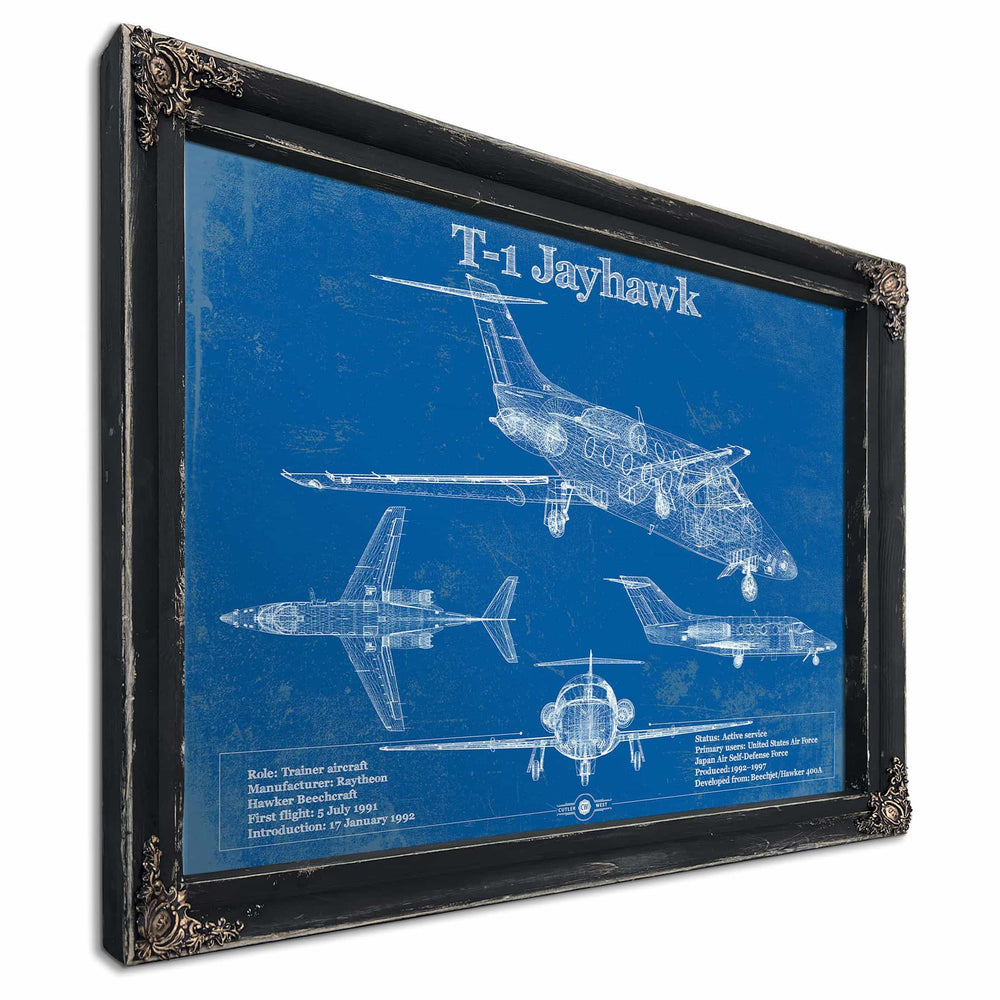 T-1 Jayhawk Vintage Blueprint Coffee Cup