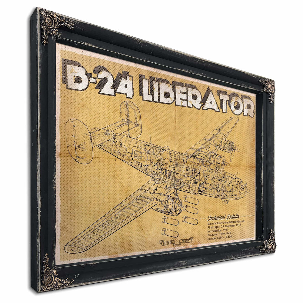 Boeing B-29 Superfortress Patent Blueprint Original Military Wall Art