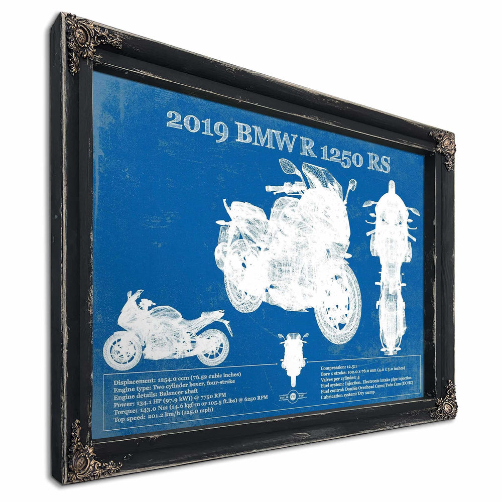 2019 BMW R1250RS Vintage Blueprint Auto Print