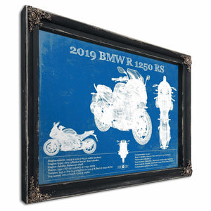 2019 BMW R1250RS Vintage Blueprint Auto Print