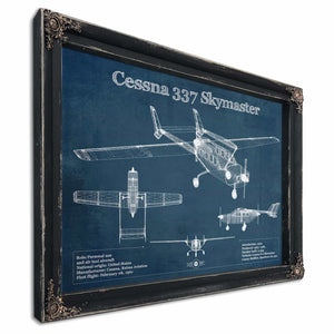 Cessna 337 Skymaster Air Taxi Aircraft Original Blueprint Art