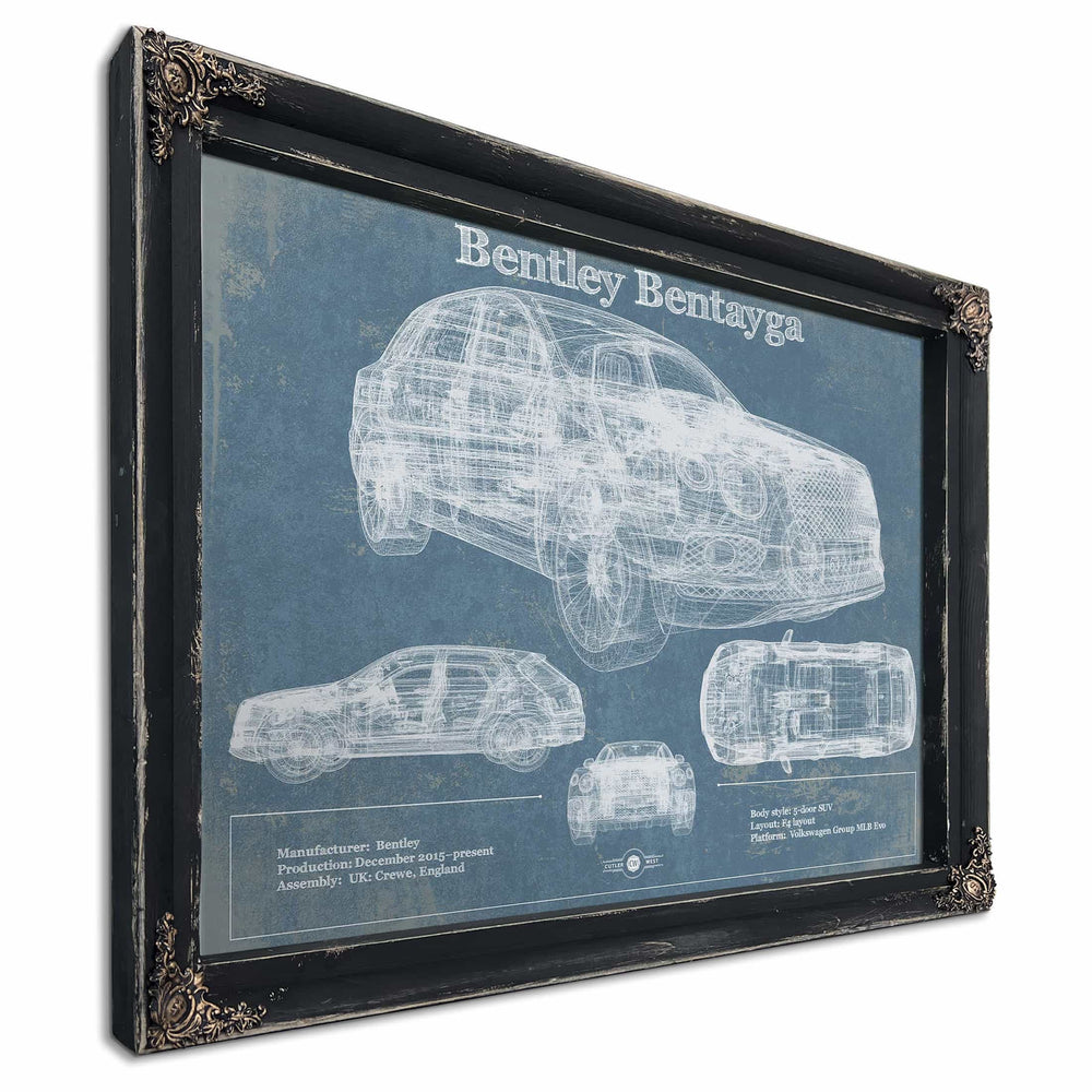 2017 Bentley Bentayga Vintage Car Print