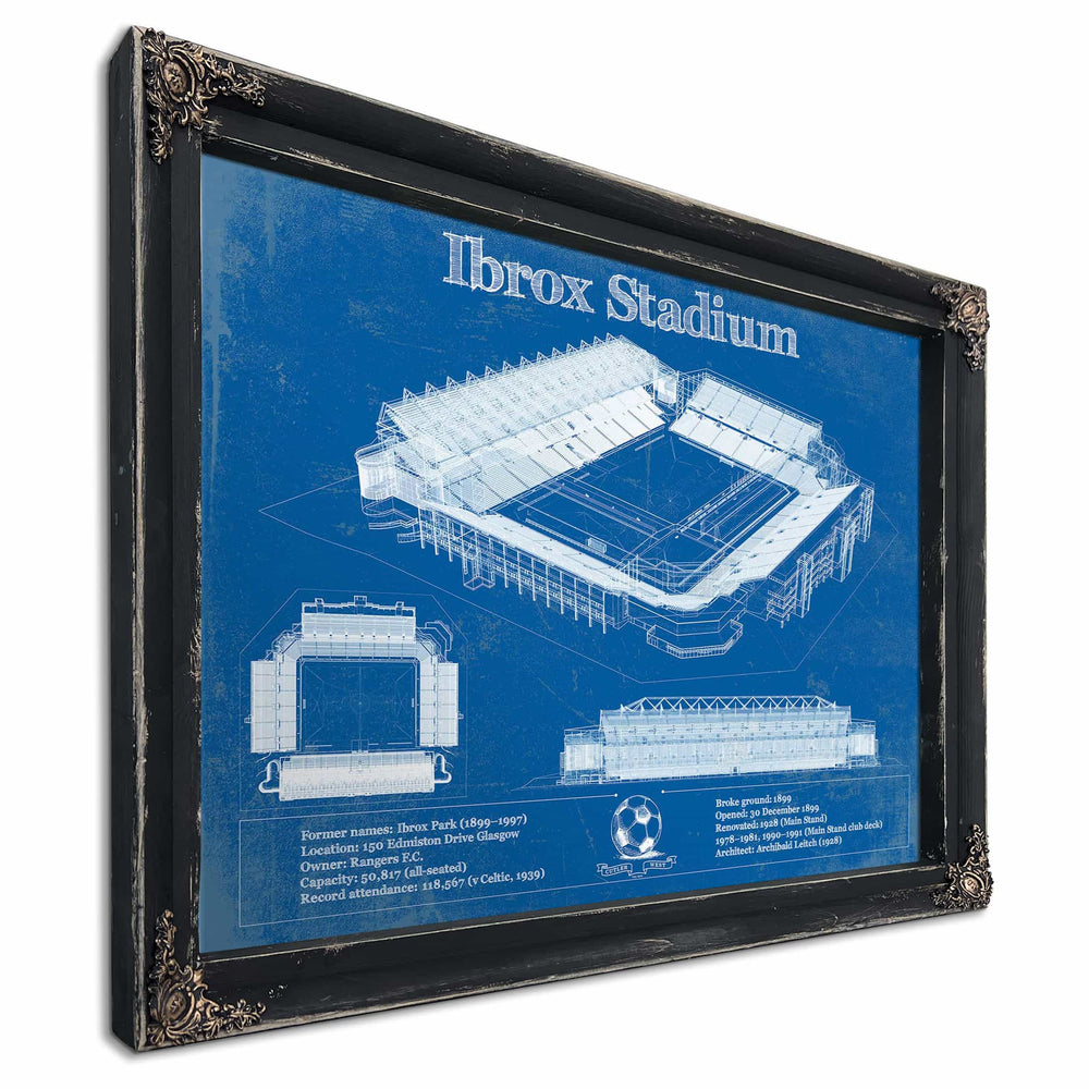 Rangers Football Club Ibrox Stadium Soccer Print