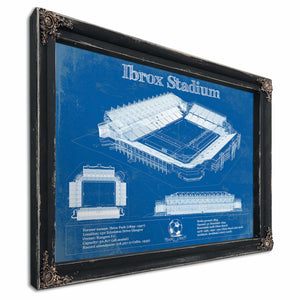 Rangers Football Club Ibrox Stadium Soccer Print