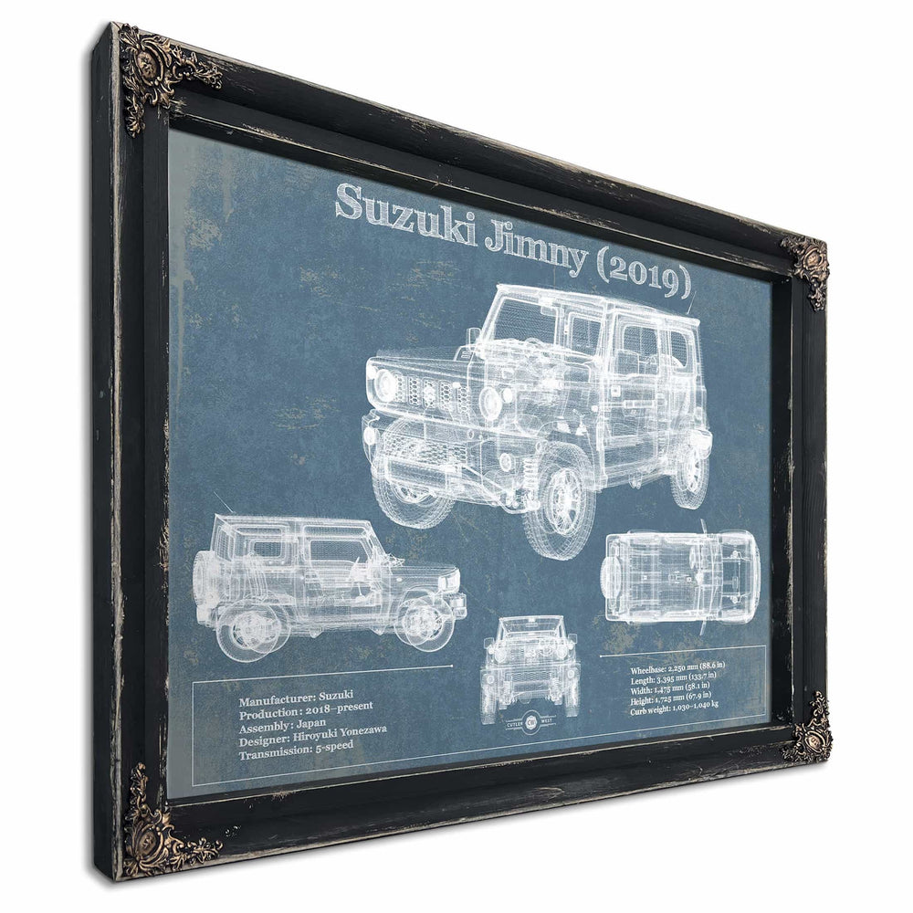 Suzuki Jimney 2019 Vintage Blueprint Auto Print