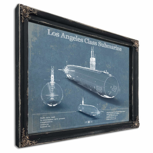 Los Angeles-class submarine Blueprint Patent Original Art
