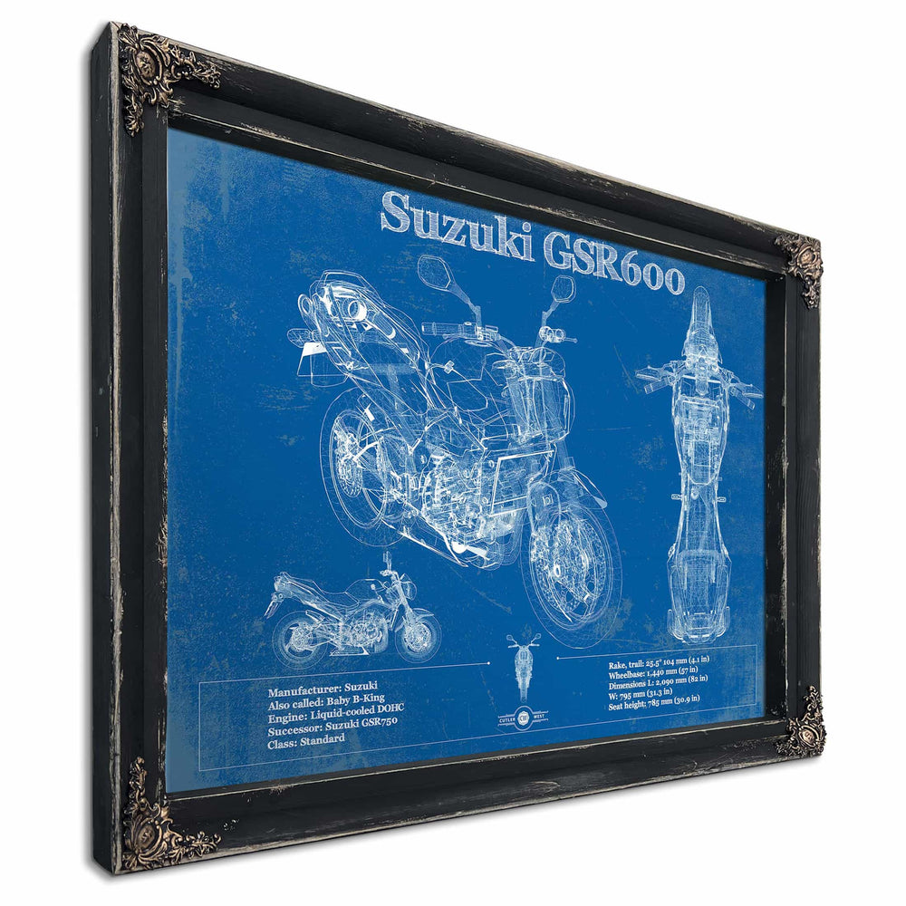 Suzuki GSR600 Blueprint Motorcycle Patent Print
