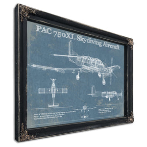 PAC 750XL Skydiving Aircraft Original Blueprint Art