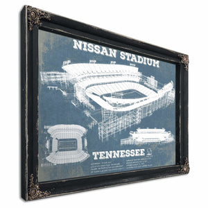Tennessee Titans Nissan Stadium - Vintage Football Print 4