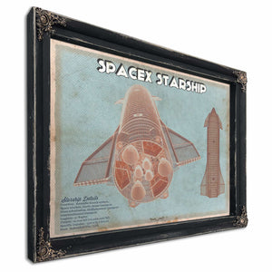 SpaceX Starship Vintage Space Exploration Print
