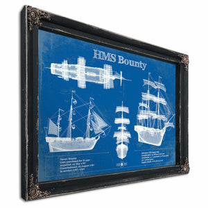 HM Armed Vessel Bounty Blueprint Original Wall Art
