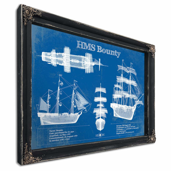 HM Armed Vessel Bounty Blueprint Original Wall Art