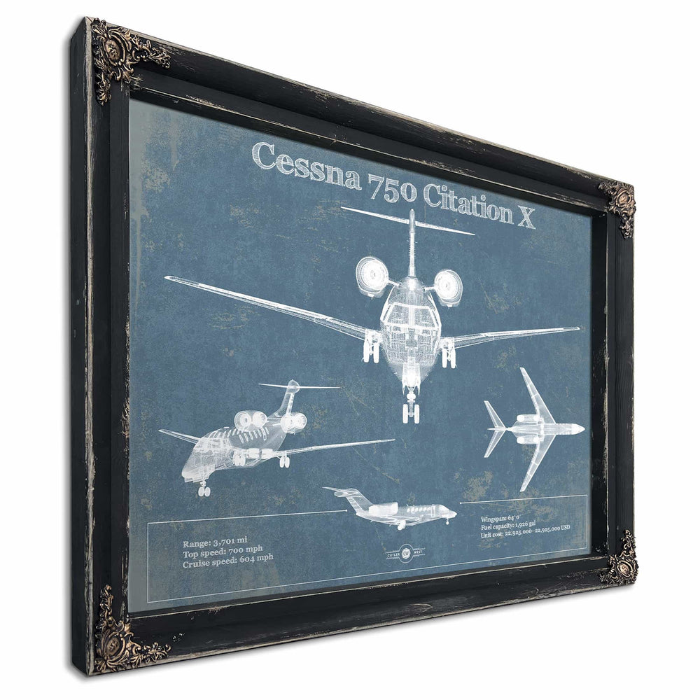 Cessna 750 Citation X Original Blueprint Art