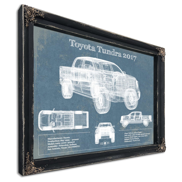 2010 Toyota Tundra Vintage Blueprint Auto Print