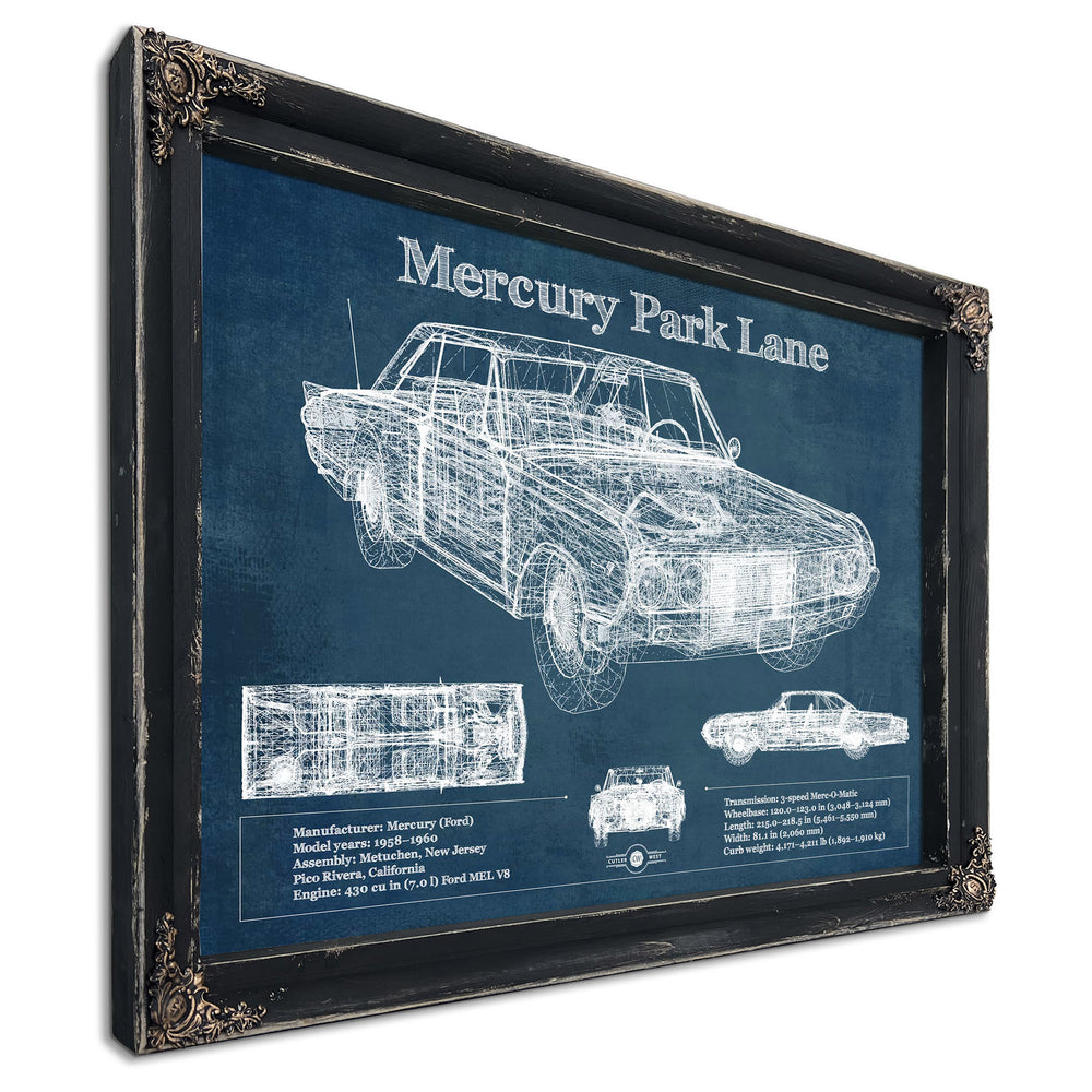 Mercury Park Lane Blueprint Vintage Auto Print