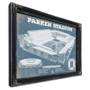 Parken Stadium Copenhagen Football Vintage Soccer Print
