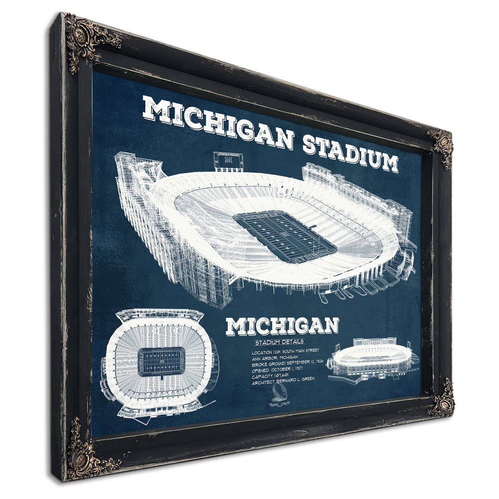 Michigan State Spartans - Spartan Stadium Vintage Football Team Art