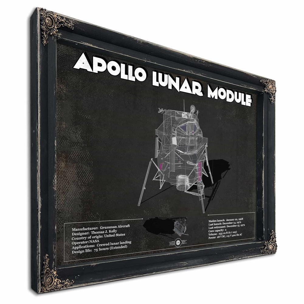 Apollo Lunar Module (LEM) NASA Aviation Blueprint Print